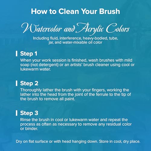 BelleAqua Travel Bright Watercolor Brush
