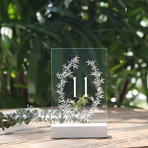 5 Pack 4" White Wood Stands for Wedding Acrylic Sign (5 Count)