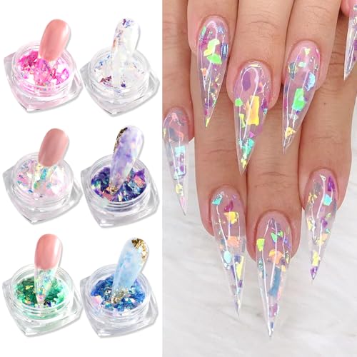 Holographic Chunky Glitter Nail Art Sequins