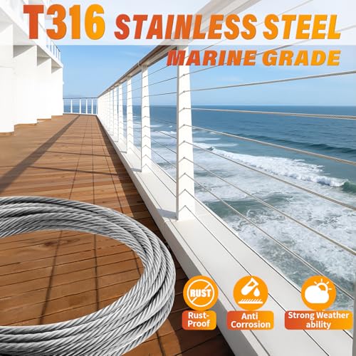 Stainless Steel Cable for Railing (50 Foot)