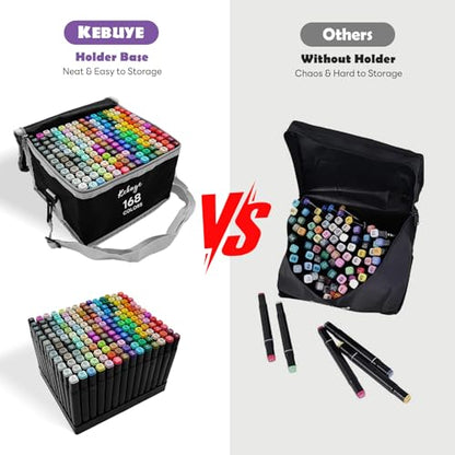 168 Colors Alcohol Markers Set (168 Count)