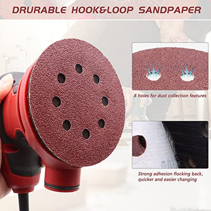 5 Inch 8 Hole Sanding Discs (110 Count)