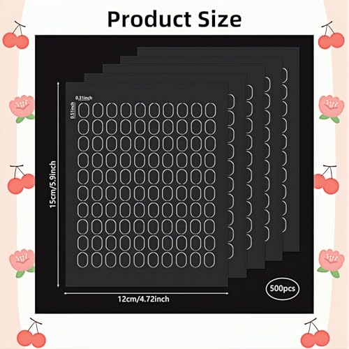 500 Pcs Clear Gel Glue Dots (500 Count)