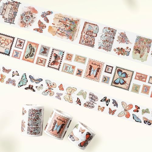 Stamped Wings Washi Tape Sticker Set (16.4 Foot)
