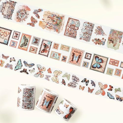 Stamped Wings Washi Tape Sticker Set (16.4 Foot)