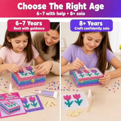 Jewelry Box Craft Kit for Girls Ages 8