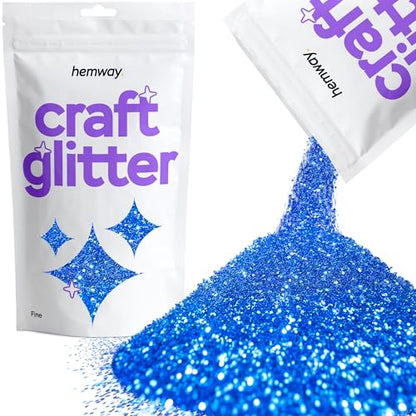 Craft Glitter Sapphire Blue 100g Fine Glitter (3.5 Ounce)