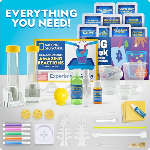 National Geographic Amazing Chemistry Set with 100+ Experiments Ages 8
