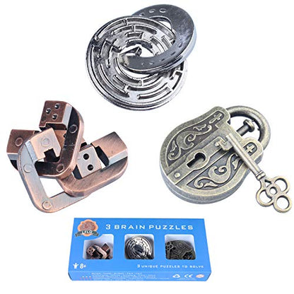Brain Teaser Puzzle for Adults Puzzles Metal Hole Lock Adult Educational Toy Jigsaw IQ Puzzle