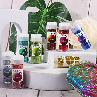Holographic Chunky Glitter Set 28 Colors (9.88 Ounce)