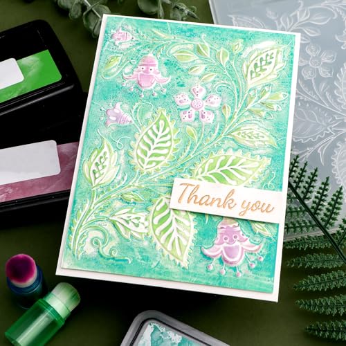 3D Morning Glory Embossing Folders for Card Making