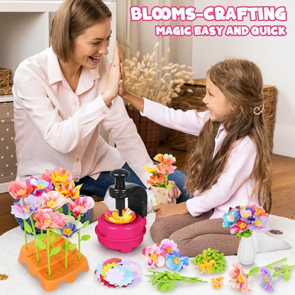 Magenta DIY Fabric Flower Bouquet Kit