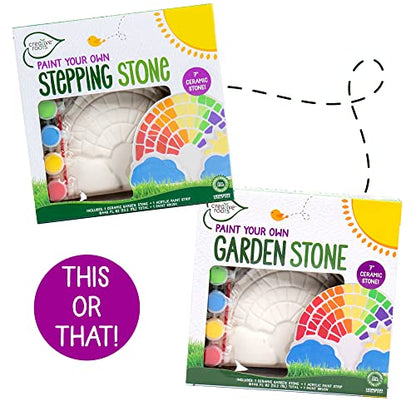 Paint Your Own Rainbow Stepping Stone Craft Kits for Kids