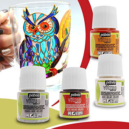 Pebeo Vitrea 160 Faux Stained Glass Paint Kit (12 Fl Oz)