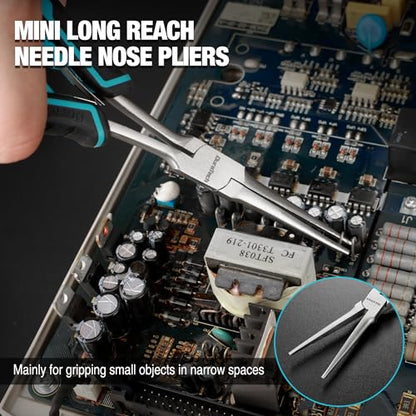 2PCS 7" Long Reach Needle Nose Pliers Set (2 Count)