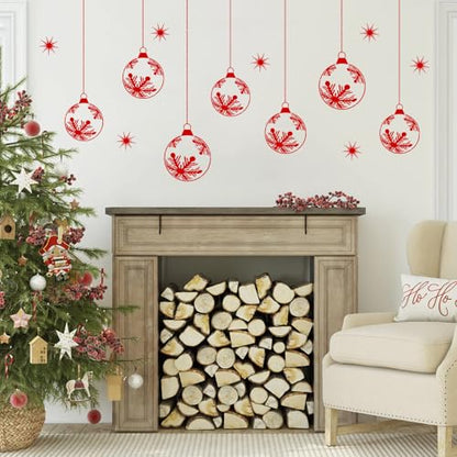 Christmas Window Stencils for Glass Snowflake Window Stencils (5 Count)