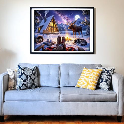 Cozy Camp Fire 500 Pieces Large Format Jigsaw Puzzle