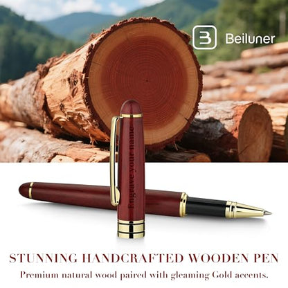 Luxury Personalized Wood Ballpoint Pen Writing Set