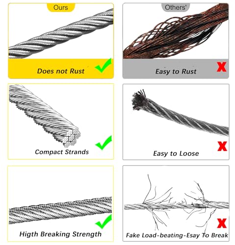 1 8 Inch Stainless Steel Wire Rope Kit