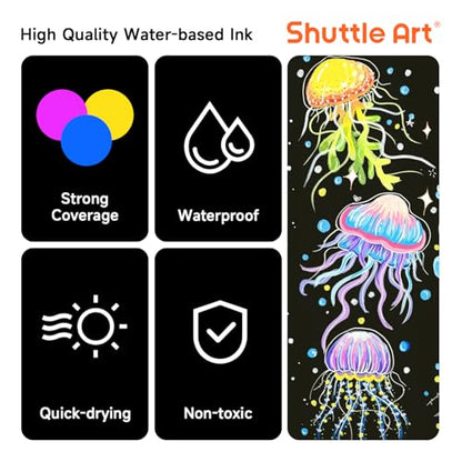 25 Colors Dual Tip Acrylic Paint Markers (25 Count)