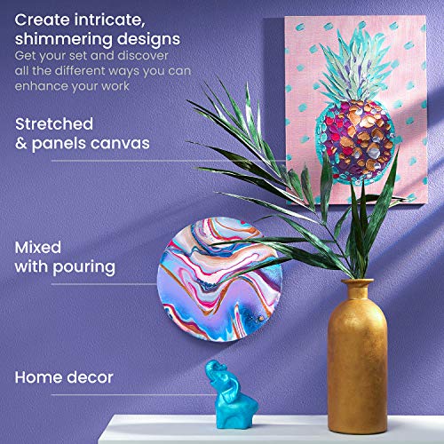 Metallic Acrylic Paint Set (32.48 Fl Oz)