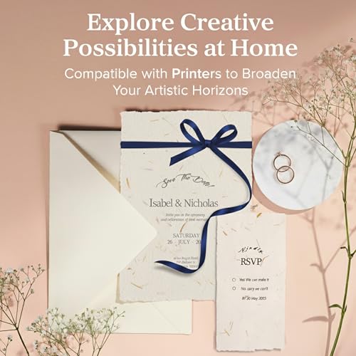Cream A5 Handmade Deckled Edge Cotton Paper (265 sq inch)