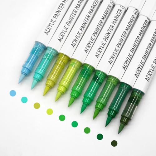 Water Based Acrylic Paint Markers (9 Count)