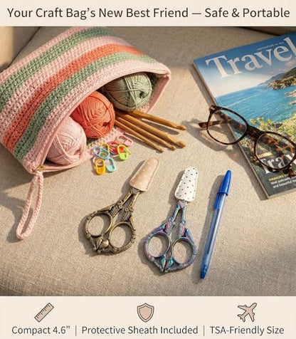 Crochet Scissors with Cover (2 Count)