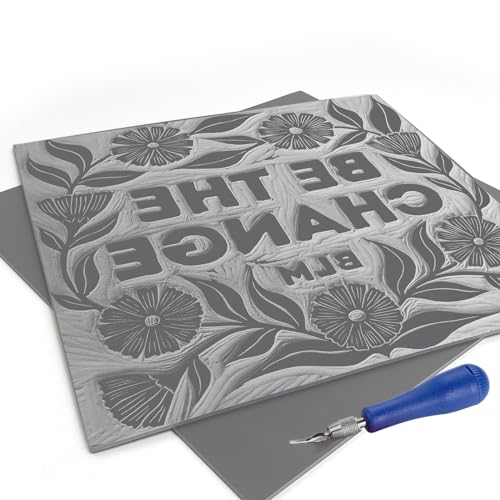 2Pcs 12x12 Soft Linoleum Carving Block