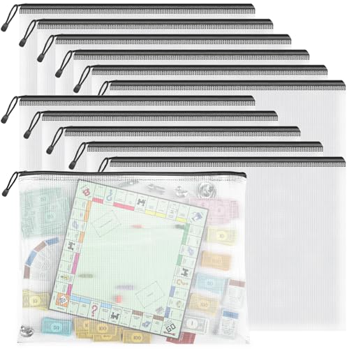 12 Pack A3 Mesh Zipper Pouch Bags