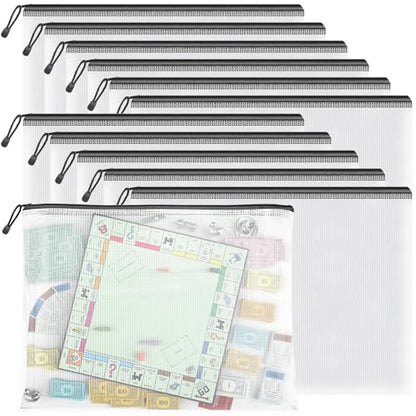 12 Pack A3 Mesh Zipper Pouch Bags