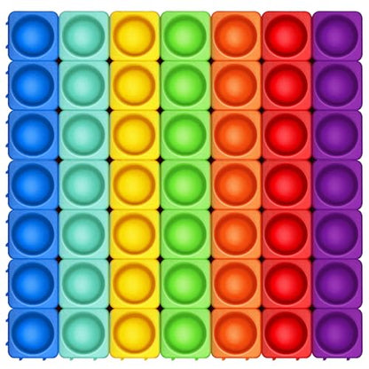 Giant Silicone Pop Fidget Blocks (49 Count)
