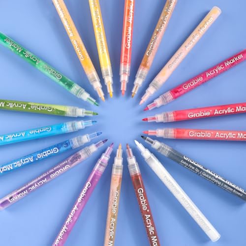 Pack of 18 Color Acrylic Paint Markers