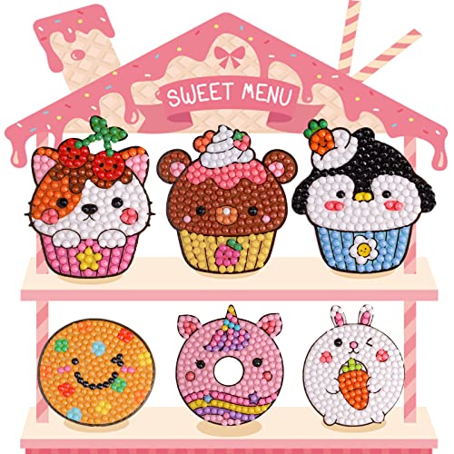 Girls Desserts Diamond Painting Kits for Kids (3.68 Ounce)