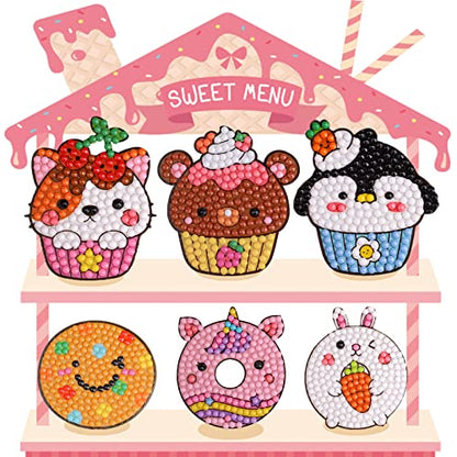Girls Desserts Diamond Painting Kits for Kids (3.68 Ounce)