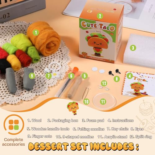 Needle Felting Kit Beginners Felting Wool Supplies Tools