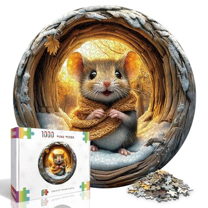 Round Puzzles for Adults 1000 Pieces (1000 Count)
