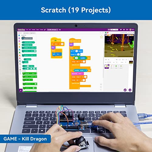 Project Complete Starter kit Compatible with Arduino UNO R3 Arduino IDE (250 Count)