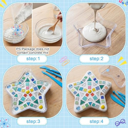 24 Pcs Stepping Stone Kit Includes Concrete Mold (24 Count)