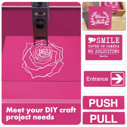 5PCS Laser Engraving Double Color ABS Plastic Sheet