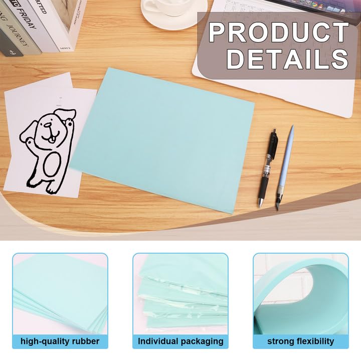 4 Pcs 8.5"x11" Rubber Carving Blocks (4 Count)