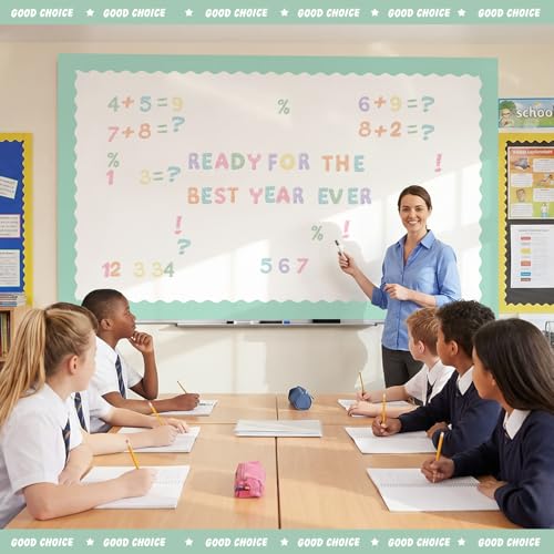 221 Pcs Pastel Composition Bulletin Board Letters for Classroom (221 Count)