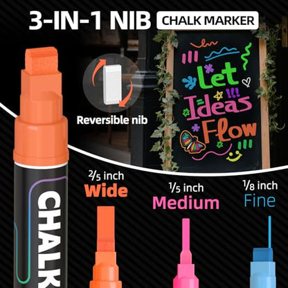 Chalk Markers for Windows & Glass (12 Count)