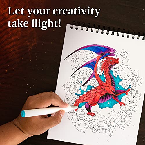 Dragons Vol II Adult Coloring Book for Women