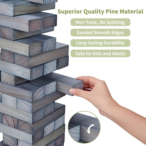 60 PCS Giant Tumble Tower (60 Count)