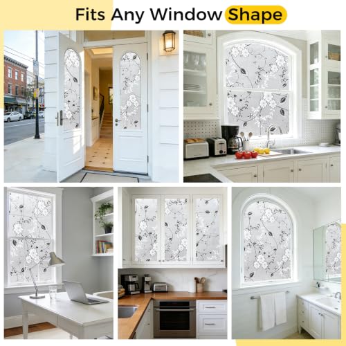 Window Privacy Film Decorative for Front Door