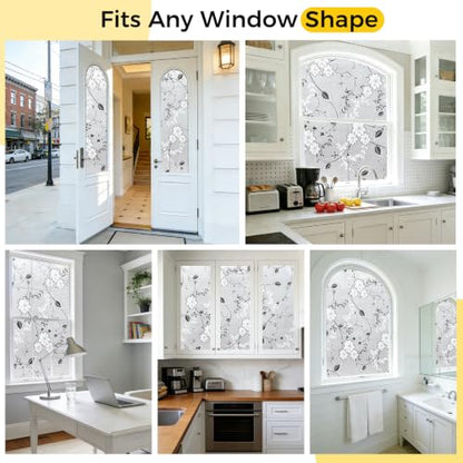 Window Privacy Film Decorative for Front Door