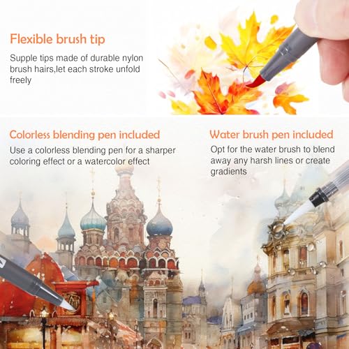 Watercolor Pens Set (72 Count)