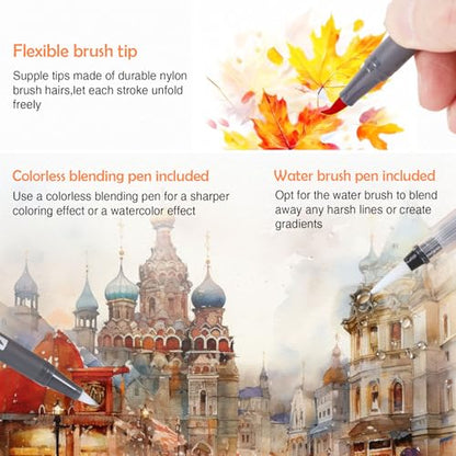 Watercolor Pens Set (72 Count)