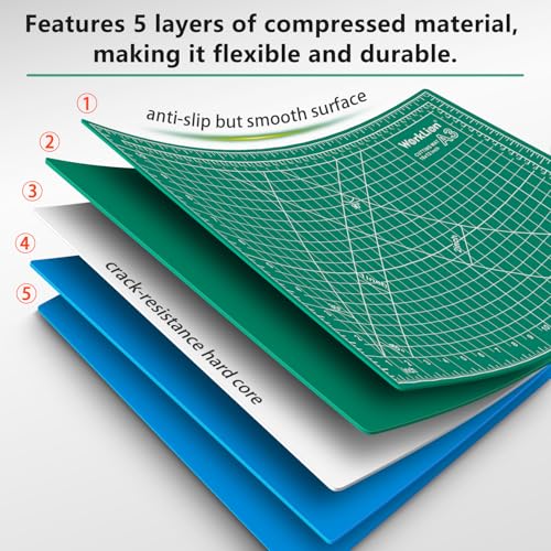 Full 9" x 12" Art Self Healing PVC Cutting Mat
